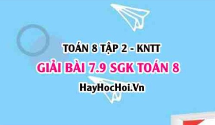 Bài 7.9 SGK Toán 8 Tập 2 Kết nối tri thức